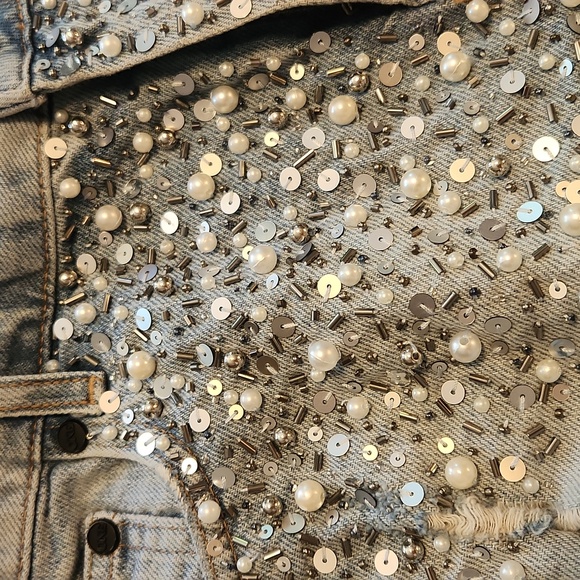 COPY - One teaspoon pearl beaded shorts - Picture 3 of 6